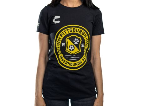 Charly Womens Badge T-shirt Black Online Sale