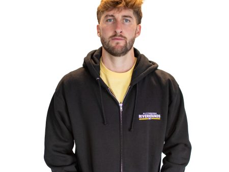 Charly Wordmark Zip Up Hoodie - Black Online