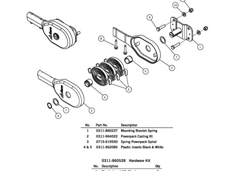 Aero 0311-963233 Easy Cover 3-Spring Powerpack, Right and Left Side (OEM) Online Sale