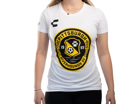 Charly Womens Badge T-shirt White Online Sale