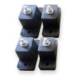 4 Piece Rubber Vibration Absorber Feet Kit (Tall Mount) for Ductless Mini Split Systems Discount