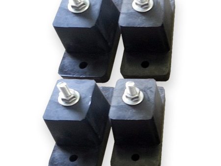 4 Piece Rubber Vibration Absorber Feet Kit (Tall Mount) for Ductless Mini Split Systems Discount