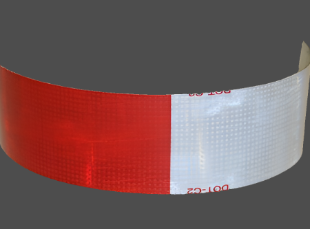 Reflective Tape - 2 inch Red White Roll of 150 feet Sale