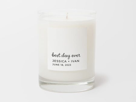 Personalized Candle-Best Day Ever Discount