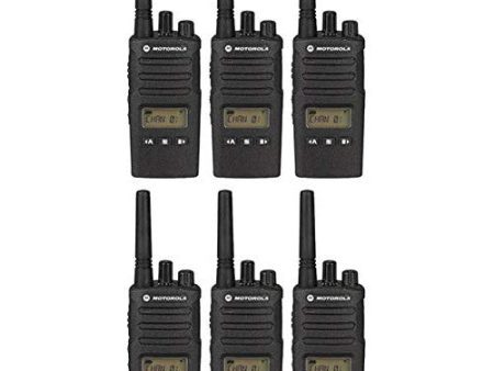 6 Pack of Motorola RMU2080D UHF 2-Watt 8-Channel Business Radio For Discount