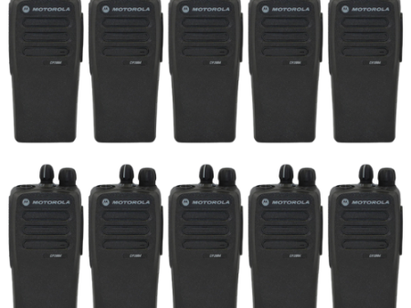 10 Pack of Motorola CP200D UHF Digital MOTOTRBO 403-470Mhz 16Ch 4W AAH01QDC9JA2AN Portable Radio Fashion