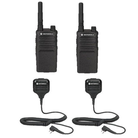 2 Pack Motorola RMM2050 Radios with Speaker Mics Online Hot Sale