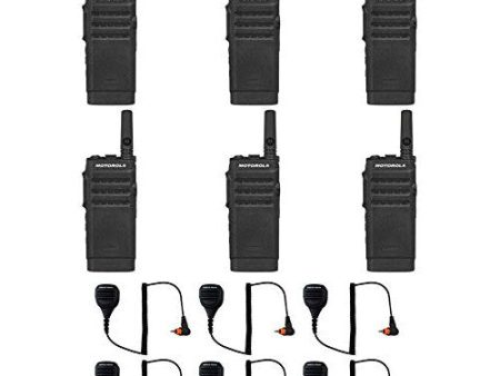 SL300-V-SC-2 VHF 136-174MHz 2 Channel 3 Watt Digital DMR Non-Display Radio with M4013 Speaker Microphone (6 Pack) Online Hot Sale