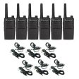 6 Pack Motorola RMU2040 Walkie Talkie Radios with Headsets For Discount