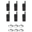 SL300-V-SC-99 VHF 136-174MHz 99 Channel 3 Watt Digital DMR Display Radio with E346 Surveillance Headset (6 Pack) For Discount