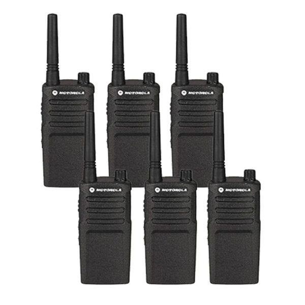 6 Pack of Motorola RMU2040 Two Way Radio Walkie Talkies Hot on Sale