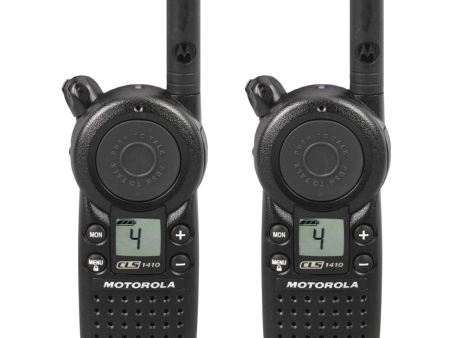 2 Pack of Motorola CLS1410 UHF 1 Watt 4 Channel Lightweight Business Radio on Sale