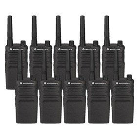 10 Pack of Motorola RMU2040 Two Way Radio Walkie Talkies with Programming Video Online now