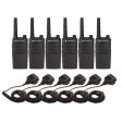 6 Pack Motorola RMU2040 Radios with Speaker Mics For Discount