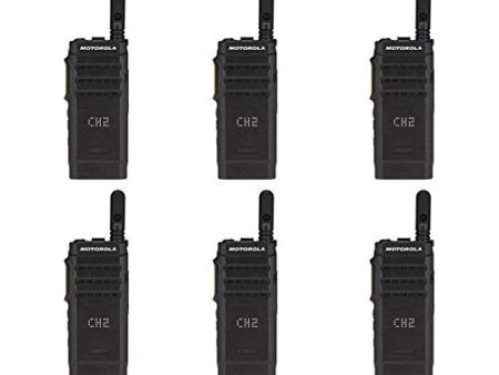 SL300-U-SC-99 UHF 403-470MHz 99 Channel 3 Watt Digital DMR Display Radio (6 Pack) Fashion