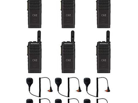 SL300-V-SC-99 VHF 136-174MHz 99 Channel 3 Watt Digital DMR Display Radio with M4013 Speaker Microphone (6 Pack) on Sale