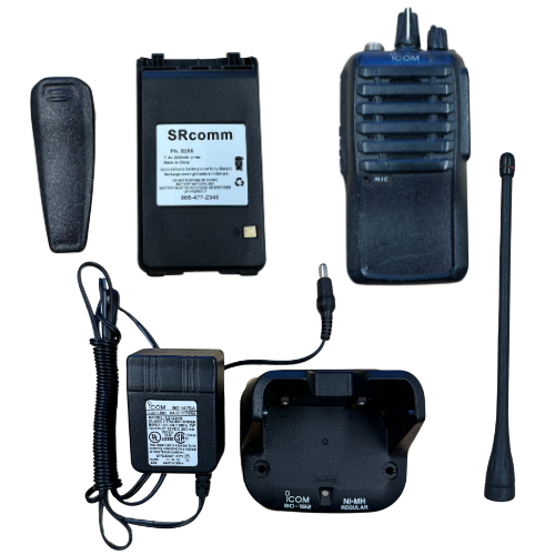 Used Icom F3001 16 Channel 5 watt 136-174 MHz VHF Analog Two Way Radio with Used OEM and New Battery Hot on Sale